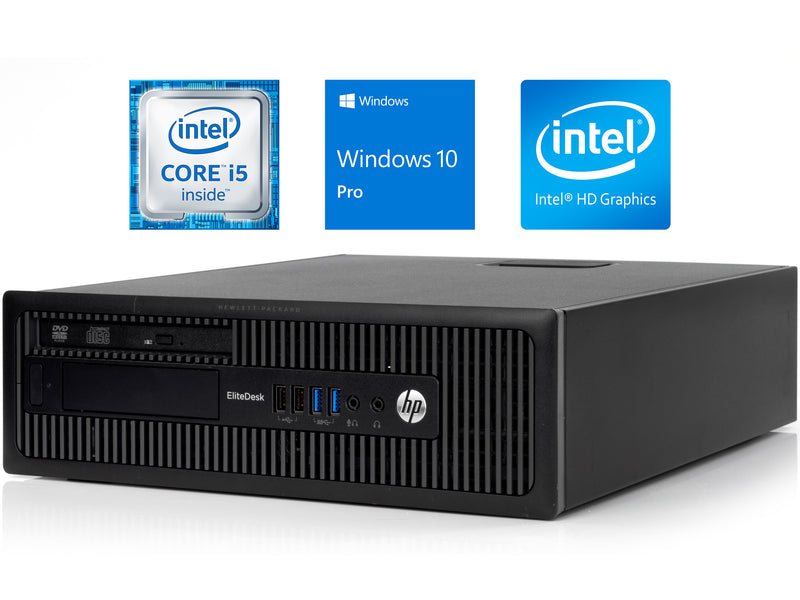 HP EliteDesk 800 G1 SFF Desktop, i5-4570, 16GB RAM, 512GB SSD, Win10Pr –  Craving PCs