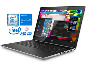 Refurbished HP ProBook 450 G5 Notebook, 15.6" HD Touch Display, Intel Core i5-8250U Upto 3.4GHz, 8GB RAM, 512GB SSD, HDMI, VGA, Card Reader, Wi-Fi, Bluetooth, Windows 10 Pro