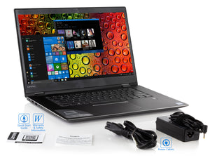 Refurbished Lenovo Flex 5 Notebook, 15.6" IPS FHD Touchscreen, Intel Quad-Core i7-8550U Upto 4.0GHz, 16GB RAM, 256GB SSD, HDMI, Card Reader, Backlit Keyboard, Wi-Fi, Bluetooth, Windows 10 Pro
