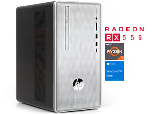 HP Pavilion 590 Desktop PC, Ryzen 7 1700, Radeon RX 550 2GB, 12GB RAM, 1TB HDD, Win10Home