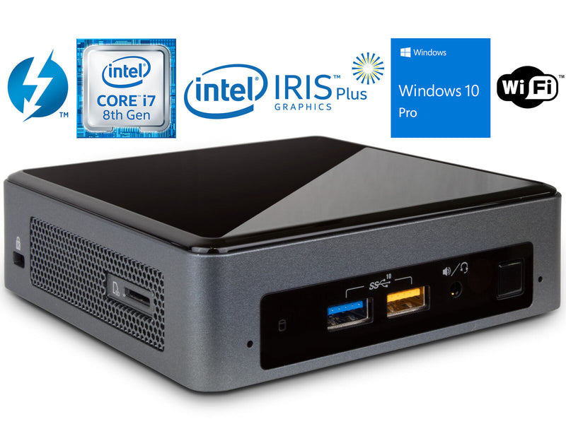 Refurbished Intel NUC8i7BEK Mini PC, Intel Core i7-8559U Upto 4.5