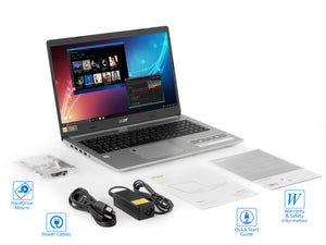 Refurbished Acer Aspire 5 Notebook, 15.6" FHD Display, Intel Core i5-8265U Upto 3.9GHz, 12GB RAM, 512GB SSD, HDMI, Wi-Fi, Bluetooth, Windows 10 Pro