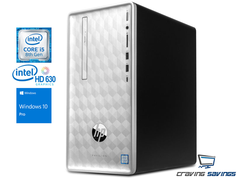 HP Pavilion 590 Tower Desktop, i5-8400 2.8GHz, 16GB RAM, 256GB SSD+1TB –  Craving PCs