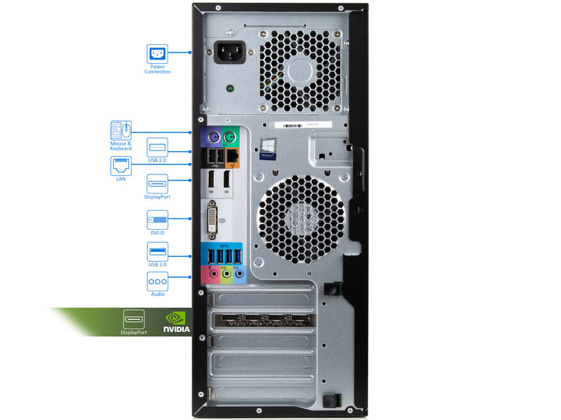 HP Workstation Z240 Tower DT, Xeon E3-1230 v5, 32GB RAM, 1TB NVMe SSD+ –  Craving PCs