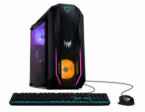 Acer Predator P03 Gaming Desktop, Intel Core i9-11900K Upto 5.3GHz, 32GB RAM, 512GB NVMe SSD + 2TB HDD, NVIDIA GeForce RTX 3070, DisplayPort, HDMI, Wi-Fi, Bluetooth, Windows 11 Pro