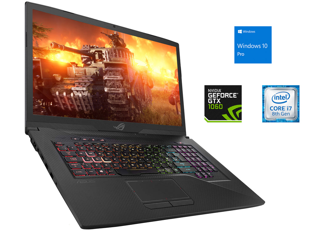 ASUS ROG Strix SCAR Edition, 17.3" 144Hz FHD, i7-8750H, 8GB RAM, 2TB SSD, GTX 1060, Win10Pro