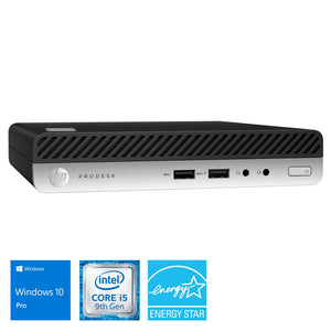 HP ProDesk 400 G5, i5-9500T, 8GB RAM, 512GB SSD, Windows 10 Pro