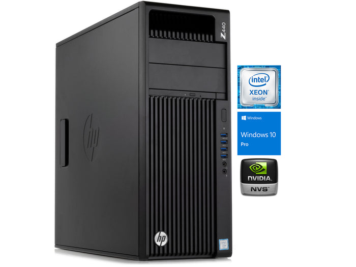 HP Z440 Workstation Desktop, E5-1607 v4 3.1GHz, 128GB RAM, 512GB SSD+1TB HDD, 2x NVS 310, Win10Pro