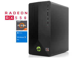 HP Pavilion 690 Desktop, Ryzen 7 1700, 16GB RAM, 256GB SSD+1TB HDD, Radeon RX 550, Win10Pro