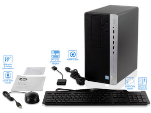 HP ProDesk 600 G3 Desktop, i3-7100 3.9GHz, 16GB RAM, 1TB NVMe SSD+1TB HDD, Win10Pro