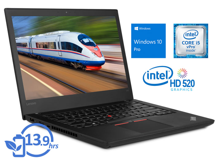 Lenovo ThinkPad T470, 14" HD, i5-6300U, 16GB RAM, 512GB SSD, Windows 10 Pro