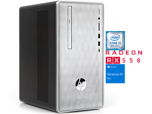 HP Pavilion 590 Mini Tower, i5-8400, 32GB RAM, 512GB SSD+1TB HDD, Radeon RX 550, Win10Pro