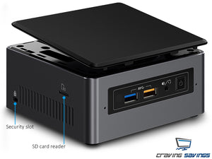 NUC7i7BNH Mini PC, i7-7567U 3.5GHz, 8GB RAM, 1TB SSD, Win10Pro