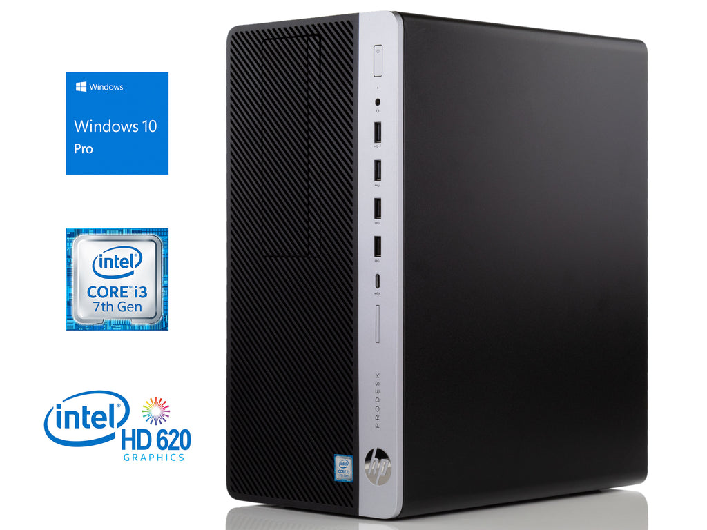 HP ProDesk 600 G3 Desktop, i3-7100 3.9GHz, 8GB RAM, 256GB NVMe SSD+1TB HDD, Win10Pro