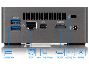 GIGABYTE BRIX Mini PC, i5-8250U, 8GB RAM, 512GB NVMe SSD+1TB HDD, Win10Pro