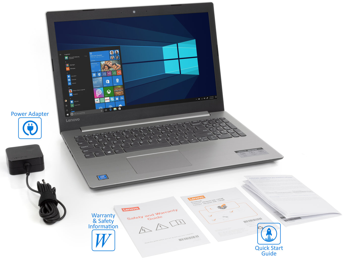 HP 15.6 Laptop, Intel Pentium N5000, 4GB RAM, 500GB HDD, Windows