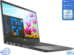Dell Latitude 7300 Notebook, 13.3" HD Display, Intel Core i5-8365U Upto 4.1GHz, 32GB RAM, 256GB NVMe SSD, HDMI, Thunderbolt, Card Reader, Wi-Fi, Bluetooth, Windows 10 Pro