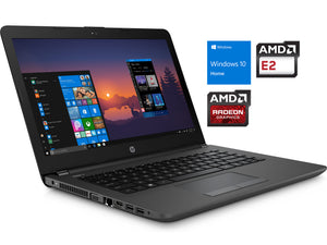 HP 245 G6 14" HD Laptop, AMD E2-9000E, 8GB RAM, 256GB SSD, Windows 10 Home