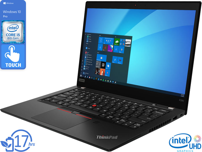 Lenovo ThinkPad X390, 13" FHD Touch, i5-8365U, 16GB RAM, 128GB SSD, Win 10 Pro