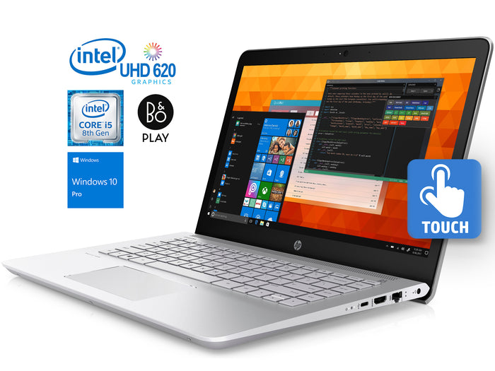 HP Pavilion 15t Laptop, 15.6" FHD IPS Touch, i5-8250U, 16GB RAM, 128GB SSD+1TB HDD, Win10Pro