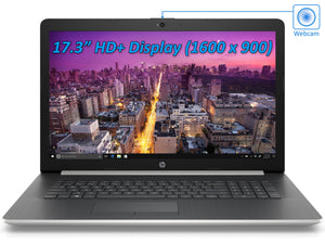 Refurbished HP 17.3" HD+ Notebook, Intel Quad-Core i7-8550U Upto 4.0GHz, 16GB RAM, 2TB NVMe SSD + 1TB HDD, DVDRW, HDMI, Card Reader, Wi-Fi, Bluetooth, Windows 10 Pro