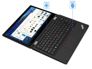 Lenovo ThinkPad L390 Yoga 2-in-1, 13.3" IPS FHD Touch Display, Intel Core i3-8145U Upto 3.9GHz, 32GB RAM, 256GB SSD, HDMI, DisplayPort via USB-C, Card Reader, Wi-Fi, Bluetooth, Windows 10 Pro