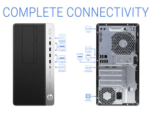 HP EliteDesk 705 G4, A10-9700, 8GB RAM, 512GB SSD +500GB HDD, Windows 10 Pro