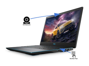 Dell G3 Gaming Notebook, 15.6" 144Hz FHD Display, Intel Core i7-10750H Upto 5.0GHz, 32GB RAM, 2TB NVMe SSD, NVIDIA GeForce RTX 2060, HDMI, DisplayPort via USB-C, Wi-Fi, Bluetooth, Windows 10 Pro