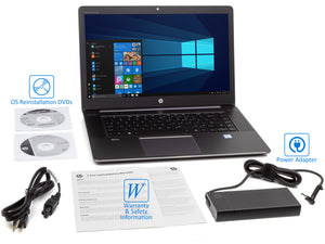 HP ZBook 15 G3 Laptop, 15.6" FHD, i7-6820HQ, 8GB RAM, 128GB NVMe SSD, Quadro M1000M, Win10Pro