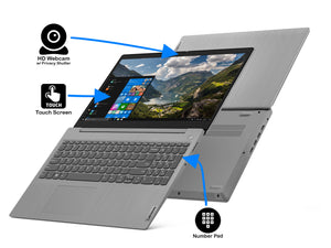 Lenovo IdeaPad 3, 15" HD Touch, i5-1035G1, 12GB RAM, 1TB SSD, Windows 10 Pro