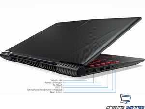 Lenovo Legion Y520 15.6" IPS FHD Laptop, i7-7700HQ, 16GB RAM, 256GB SSD+1TB HDD, GTX 1060, Win10Pro