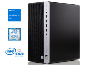HP ProDesk 600 G3 Desktop, i3-7100 3.9GHz, 8GB RAM, 128GB NVMe SSD+1TB HDD, Win10Pro