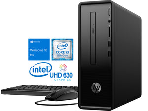 Refurbished HP Slimline 290 Desktop, i3-8100, 4GB RAM, 512GB SSD, Windows 10 Pro