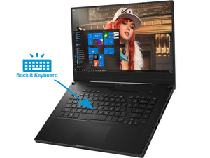ASUS ROG Zephyrus G15 Gaming Notebook, 15.6" 144Hz FHD Display, AMD Ryzen 7 3750H Upto 4.0GHz, 16GB RAM, 256GB NVMe SSD, NVIDIA GeForce GTX 1660 Ti, HDMI, Wi-Fi, Bluetooth, Windows 10 Home