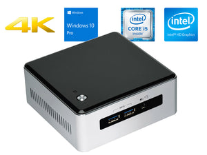 NUC5i5MYHE Mini PC, i5-5300U, 4GB RAM, 256GB SSD, Win10Pro