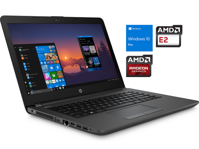 HP 245 G6 Laptop, 14" HD, E2-9000e, 8GB RAM, 512GB SSD, Win10Pro