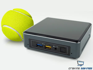 NUC7i5BNK Mini PC, i5-7260U 2.2GHz, 8GB RAM, 128GB NVMe SSD, Win10Pro