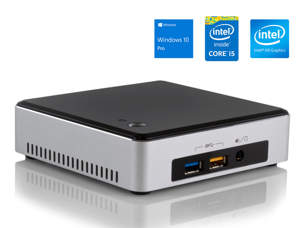 NUC5i5RYK Mini Desktop, i5-5250U, 4GB RAM, 128GB SSD, Win10Pro