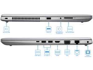 HP ProBook 450 G5 15.6" HD Laptop, i5-8250U, 8GB RAM, 512GB NVMe SSD+1TB HDD, Win10Pro
