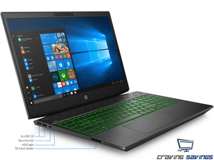 HP Pavilion 15.6" IPS FHD Laptop, i5-8300H, 16GB RAM, 512GB NVMe SSD+1TB HDD, GTX 1050Ti , Win10Pro