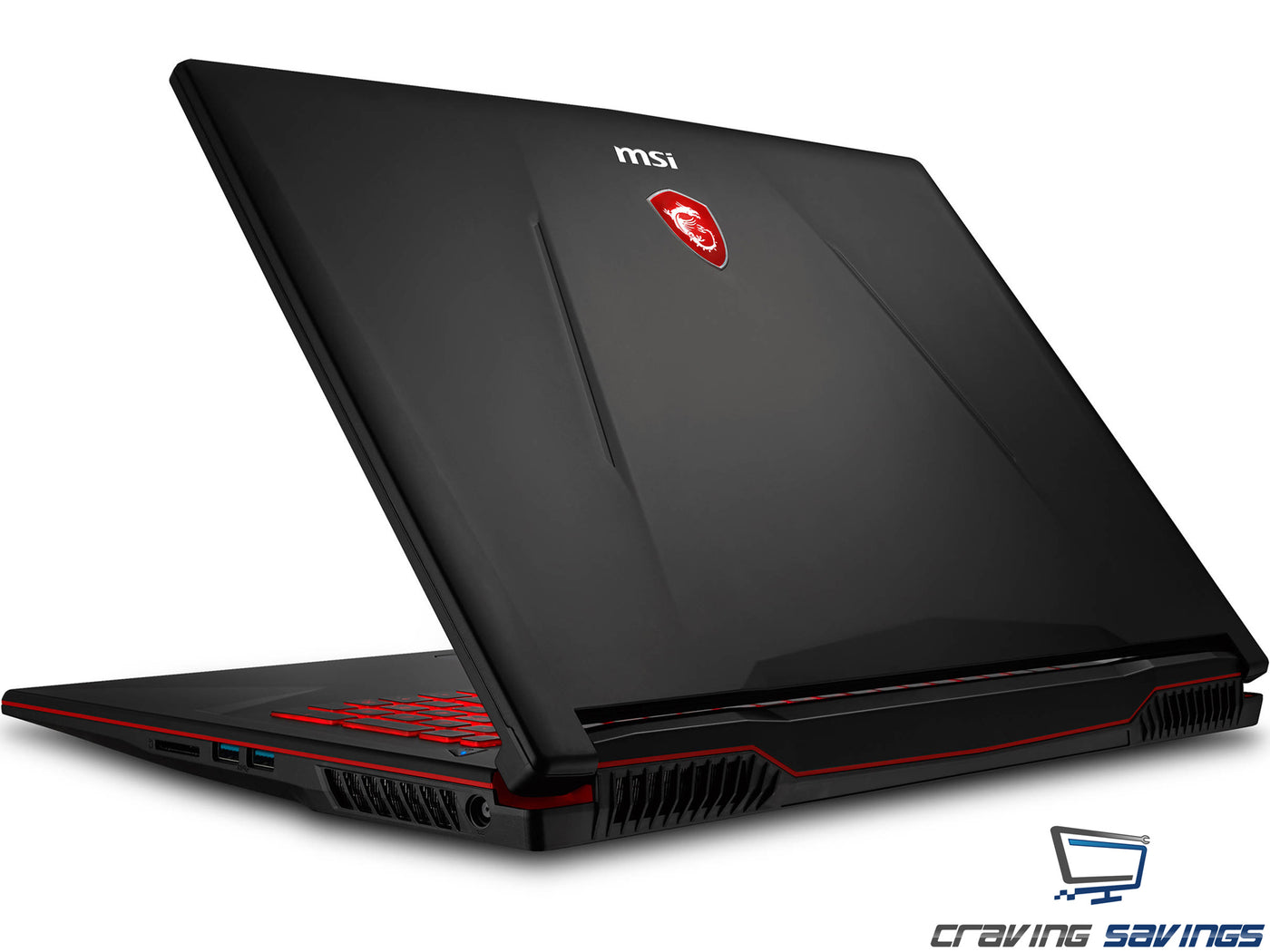 MSI GL63 Gaming Laptop 15.6 Intel Core i7-8750H, NVIDIA GeForce GTX 1050,  8gb RAM, 256gb SSD + 1TB HDD 