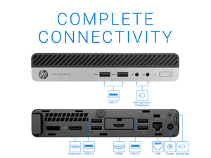 HP ProDesk 400 G5, i5-9500T, 16GB RAM, 512GB SSD, Windows 10 Pro