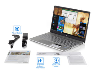 HP Pavilion 15 Laptop, 15.6" HD Touch, i5-8250U, 8GB RAM, 1TB NVMe SSD+1TB HDD, Win10Pro