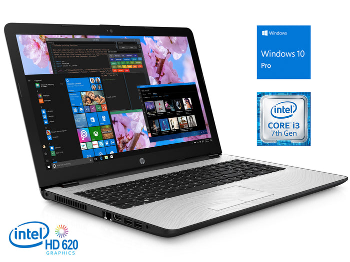 HP 15 Laptop, 15.6" SVA BrightView HD, i3-7100U 2.4GHz, 32GB RAM, 256GB SSD, Win10Pro