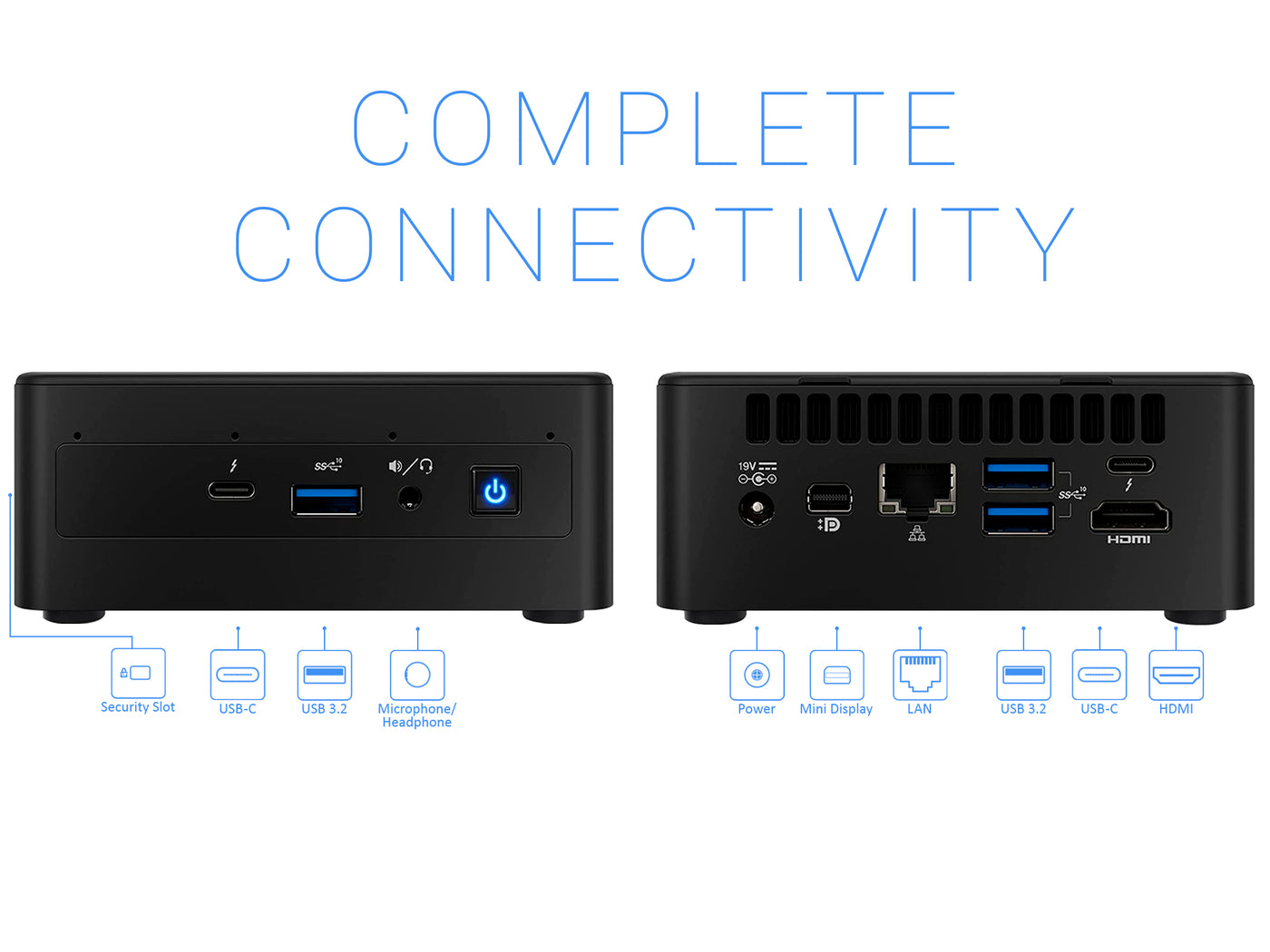 Intel NUC11PAHI5 Mini PC, Intel Core i5-1135G7 Upto 4.2GHz, 16GB RAM, 1TB  NVMe SSD, HDMI, Mini DisplayPort, Thunderbolt, Card Reader, Wi-Fi,