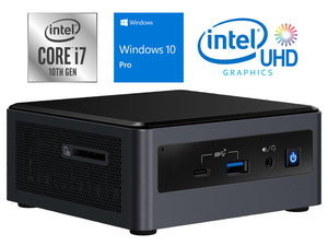 Intel NUC10i7FNH, i7-10710U, 32GB RAM, 2TB SSD, Windows 10 Pro