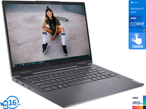 Lenovo Yoga 7i 2-in-1, 14" IPS FHD Touch Display, Intel Core i7-1165G7 Upto 4.7GHz, 12GB RAM, 4TB NVMe SSD, Thunderbolt, Wi-Fi, Bluetooth, Windows 10 Home