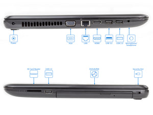 HP 250 G5 15.6" HD Laptop, i5-6200U, 16GB RAM, 512GB SSD, Win10Pro