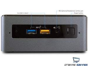 NUC8i3BEH Mini PC/HTPC, i3-8109U, 32GB RAM, 128GB NVMe SSD, Win10Pro