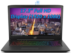 ASUS ROG Strix SCAR Edition, 17.3" FHD, i7-8750H, 8GB RAM, 2TB NVMe SSD+1TB HDD, GTX 1060, W10P